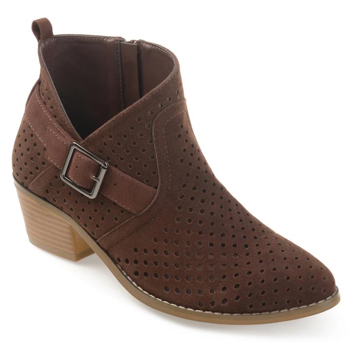 Journee Collection Jules Women's Ankle Boots, Size: Medium (10), Med Brown