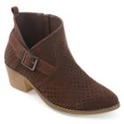 Journee Collection Jules Women's Ankle Boots, Size: Medium (10), Med Brown