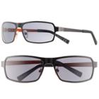 Men's Apt. 9&reg; Black Wrap Sunglasses, Grey (charcoal)