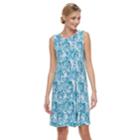 Women's Croft & Barrow&reg; Print Pleated Shift Dress, Size: Xl, Med Blue