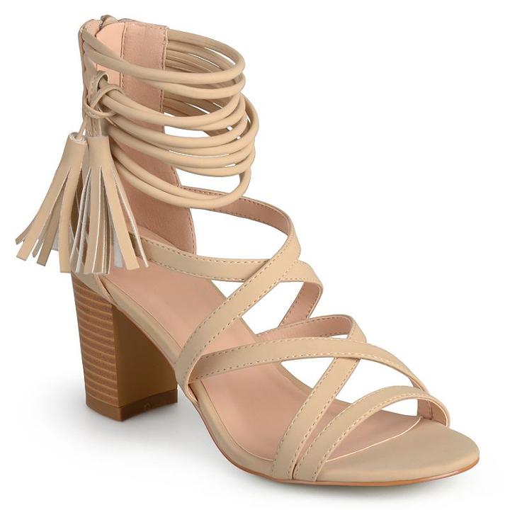 Journee Collection Ruthie Women's High Heels, Girl's, Size: 8, Natural