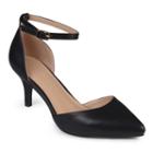 Journee Collection Ike Women's Akle Strap High-heels, Girl's, Size: 7.5, Black