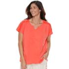 Plus Size Sonoma Goods For Life&trade; Mix & Match Pajamas: Notch Neck Tee, Women's, Size: 2xl, Med Orange