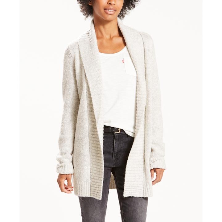 Women's Levi's Long Cardigan, Size: Xs, Grey