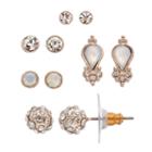 Lc Lauren Conrad Inverted Teardrop & Fireball Nickel Free Stud Earring Set, Women's, Pink Other