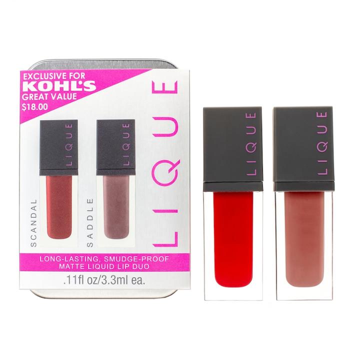 Lique Matte Liquid Lip Paint Duo, Multicolor