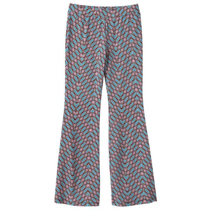 Girls 7-16 Joey B Patterned Soft Flare Pants, Girl's, Size: Xl, Ovrfl Oth