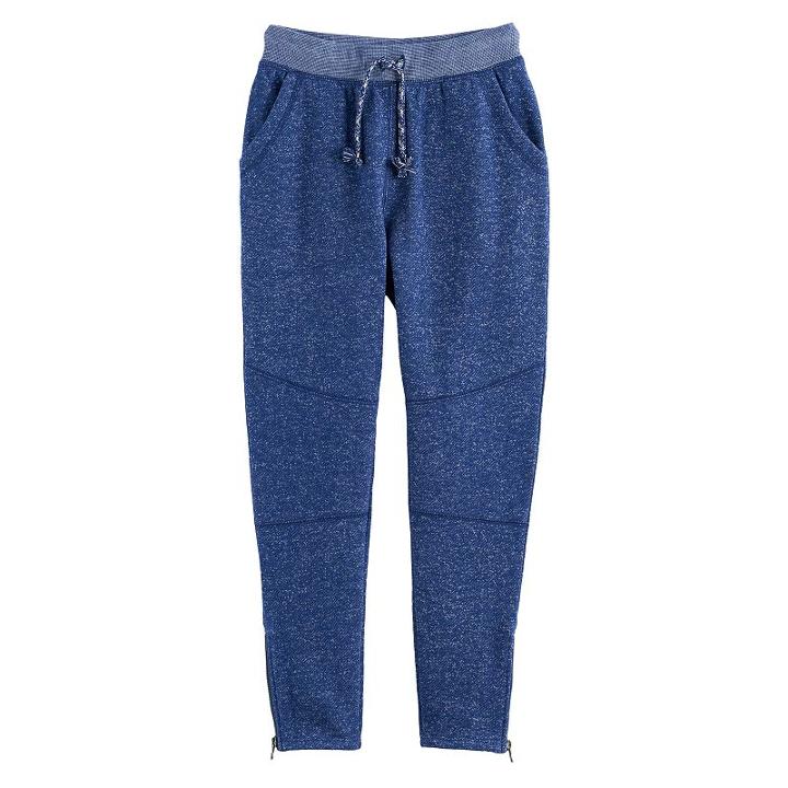 Boys 4-7x Sonoma Goods For Life&trade; Marled Jogger Pants, Size: 7x, Blue (navy)