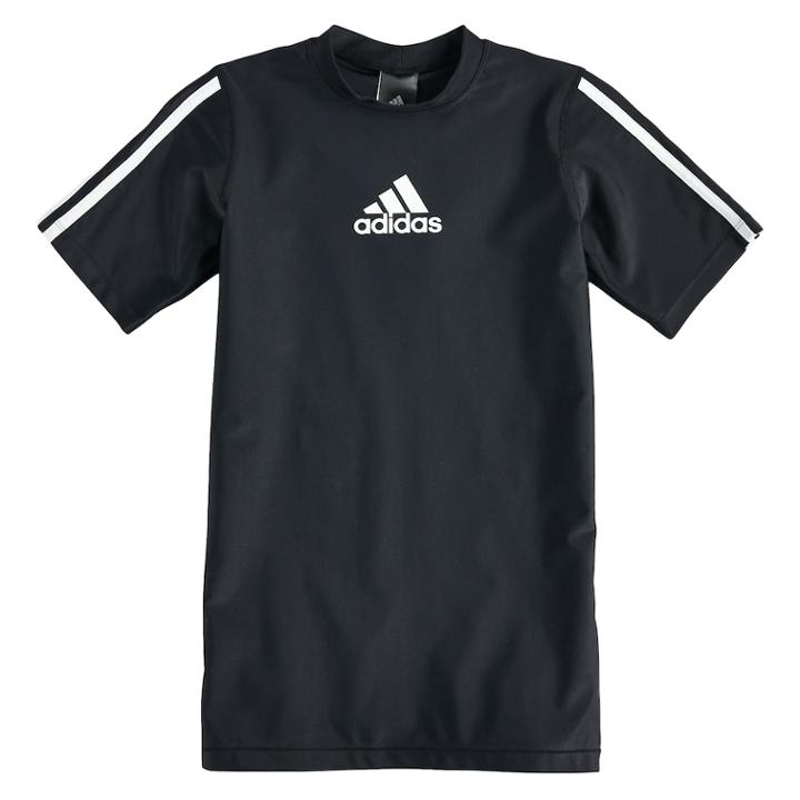 Boys 8-20 Adidas Swim Top, Size: Small, Black