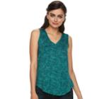 Women's Apt. 9&reg; V-neck Tank, Size: Medium, Dark Green