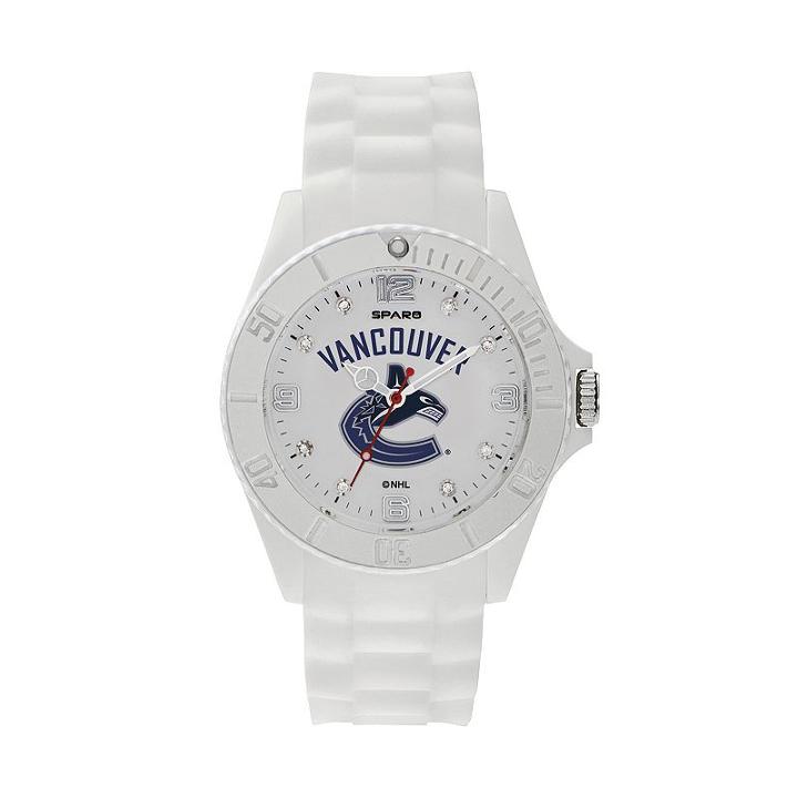 Sparo Cloud Vancouver Canucks Women's Watch, White