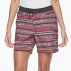 Women's Columbia Amberley Stream Striped Cargo Shorts, Size: Large, Brt Pink