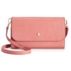 Lc Lauren Conrad Iris Scalloped Crossbody Wallet, Women's, Light Pink