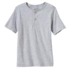 Boys 4-10 Jumping Beans&reg; Slubbed Henley, Size: 10, Light Grey
