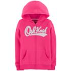 Girls 4-12 Oshkosh B'gosh&reg; Embroidered Logo Hoodie, Size: 4-5, Pink