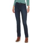 Women's Chaps Curvy Fit Slim-leg Jeans, Size: 8, Blue