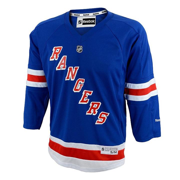 Baby Reebok New York Rangers Replica Jersey, Infant Unisex, Size: 12-24month, Med Blue