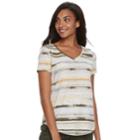 Women's Sonoma Goods For Life&trade; Essential V-neck Tee, Size: Large, Yellow