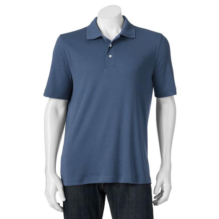 Men's Croft & Barrow&reg; Signature Polo, Size: Large, Med Blue