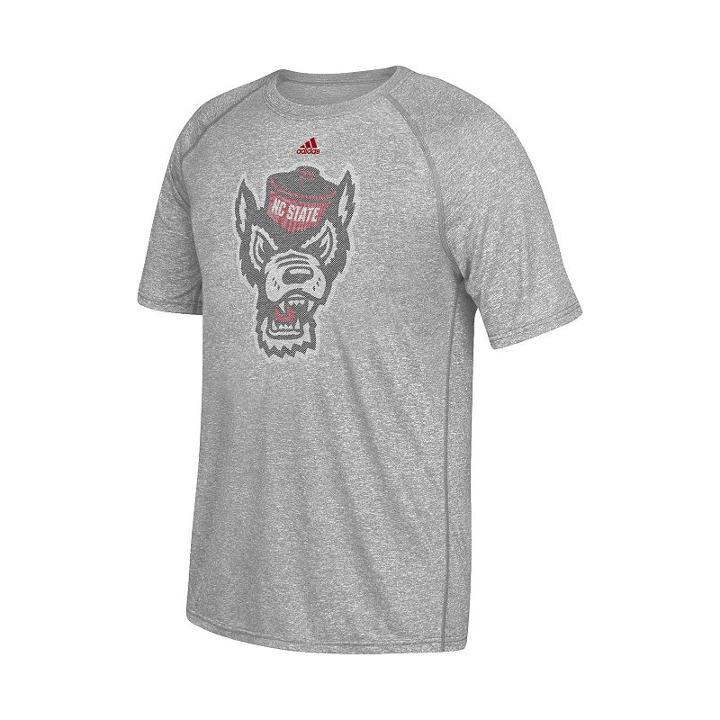 Men's Adidas North Carolina State Wolfpack Linear Play Logo Tee, Size: Medium, Nst Char