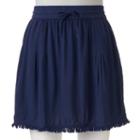 Women's Sonoma Goods For Life&trade; Pintuck Skirt, Size: Xxl, Dark Blue