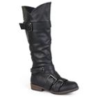 Journee Collection Rachel Women's Tall Boots, Girl's, Size: 6, Black