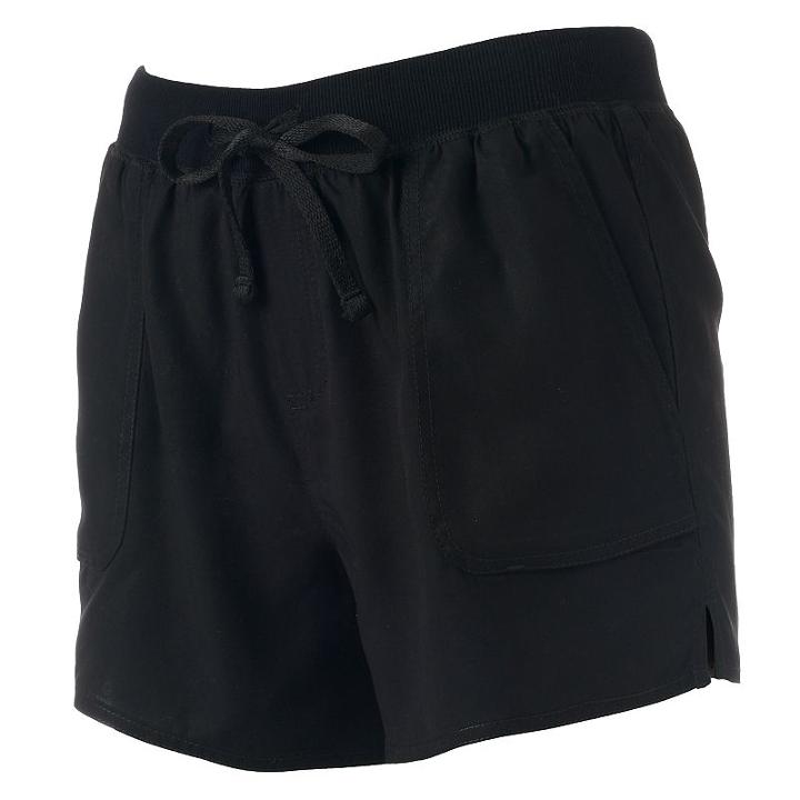 Women's Rock & Republic&reg; Soft Shorts, Size: Medium, Black