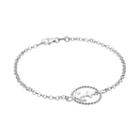 Sterling Silver Anchor Bracelet, Women's, Size: 7.25, Grey