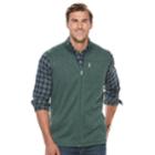 Big & Tall Croft & Barrow&reg; Classic-fit Outdoor Fleece Vest, Men's, Size: Xl Tall, Dark Green
