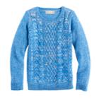 Girls 7-16 & Plus Size Pink Republic Embellished Cable Knit Sweater, Size: Large, Light Blue