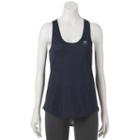 Women's Fila Sport&reg; Jacquard Core Mesh Workout Tank, Size: Xs, Blue (navy)