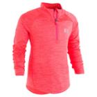 Girls 4-6x Under Armour 1/4-zip Pullover Top, Size: 6x, Brt Pink