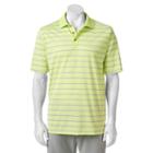Men's Pebble Beach Classic-fit Striped Performance Golf Polo, Size: Xl, Green