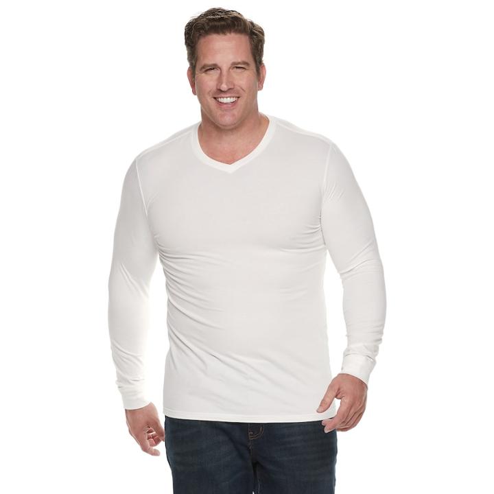 Big & Tall Sonoma Goods For Life&trade; Supersoft Modern-fit V-neck Tee, Men's, Size: 3xl Tall, White