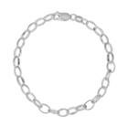 Sterling Silver Rolo Chain Bracelet - 8-in, Women's, Multicolor