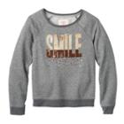 Plus Size Girls 7-16 So&reg; Perfectly Soft Embellished Shine Crew Top, Girl's, Size: 14 1/2, Dark Grey