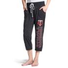 Women's Concepts Sport Minnesota Twins Ringer Capri Pants, Size: Xl, Black