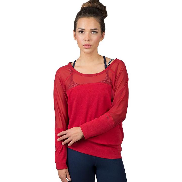 Women's Soybu Suzette Dolman Yoga Top, Size: Xxl, Med Red