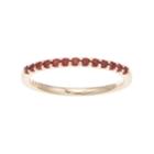 Boston Bay Diamonds 14k Gold Garnet Stack Ring, Women's, Size: 7, Red