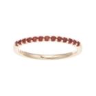 Boston Bay Diamonds 14k Gold Garnet Stack Ring, Women's, Size: 7, Red