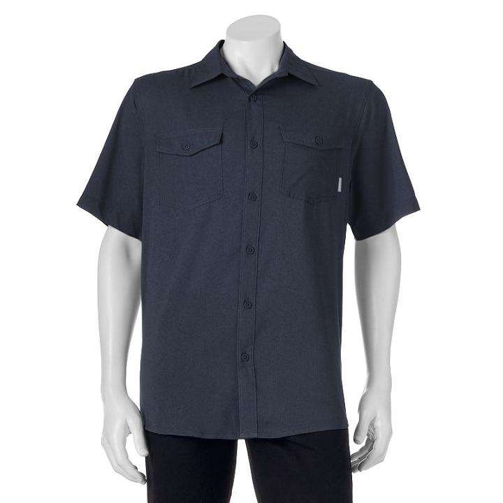 Big & Tall Columbia Pacific Breeze Button-down Shirt, Men's, Size: Xxl Tall, Purple Oth