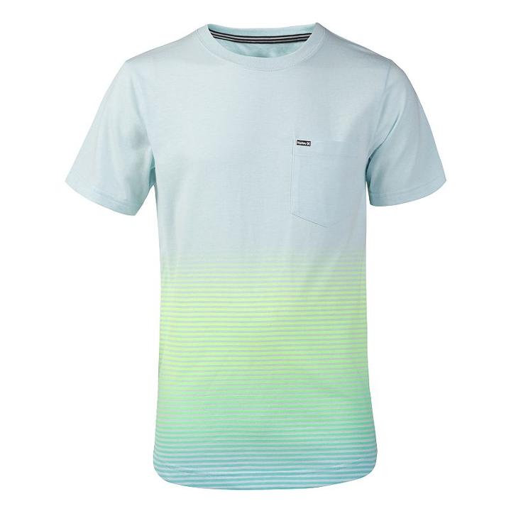Boys 4-7 Hurley Ombre Striped Tee, Size: 7, White Oth
