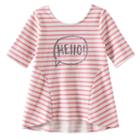 Girls 4-10 Jumping Beans&reg; Pieced High-low Graphic Tunic, Size: 8, White Oth