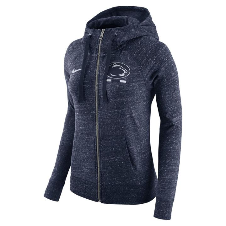 Women's Nike Penn State Nittany Lions Gym Vintage Hoodie, Size: Medium, Blue (navy)