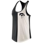 Women's Nike Iowa Hawkeyes Divide Racerback Tank Top, Size: Xl, Natural