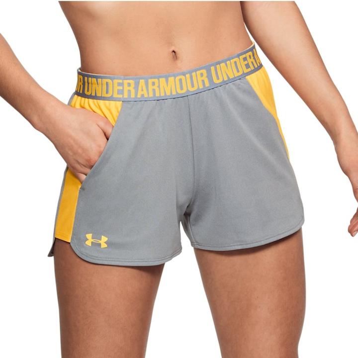 Women's Under Armour Play Up Pocket Shorts, Size: Medium, Med Grey