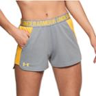 Women's Under Armour Play Up Pocket Shorts, Size: Medium, Med Grey