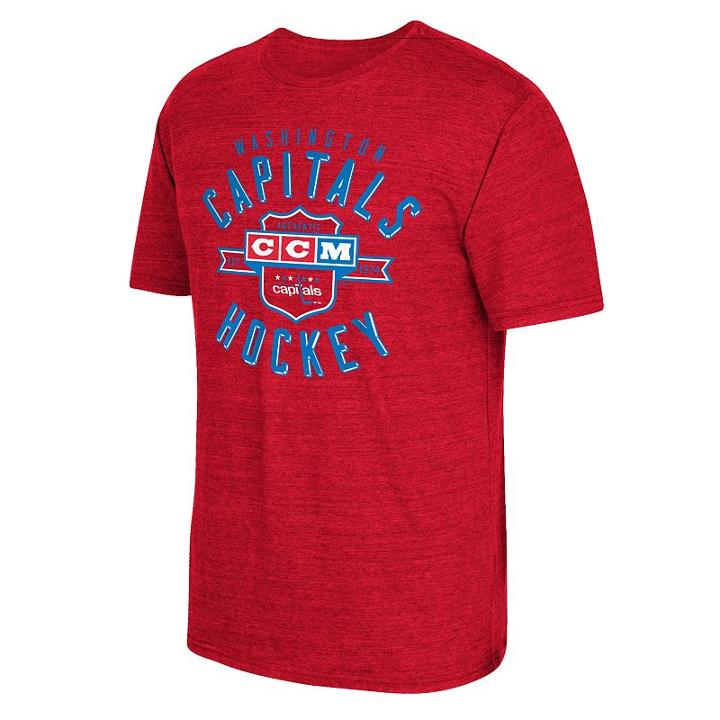 Men's Ccm Washington Capitals Supra Shield Tee, Size: Large, Red