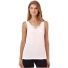 Cuddl Duds Softech Venice Lace-trim Tank - Women's, Size: Large, Light Pink