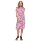 Women's Croft & Barrow&reg; Surplice Dress, Size: Xl, Med Pink